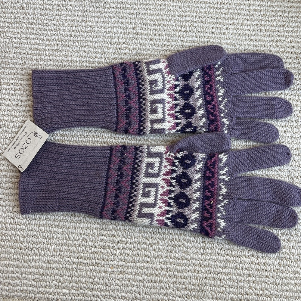NWT Cusco Peru Lazos Baby Alpaca 100%, Womens ADULT GLOVES. Made in Peru